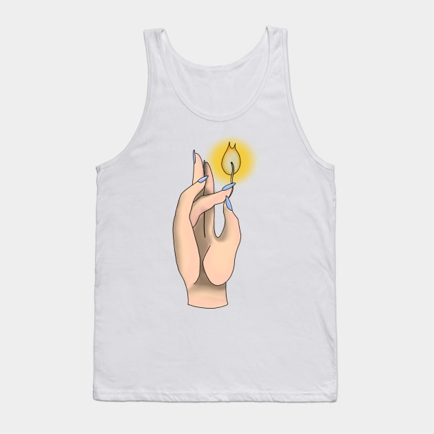 Flame Tank Top by lizajambalaya